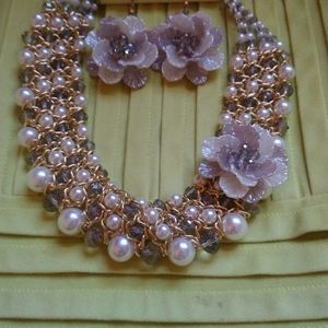 Necklace and earrings set